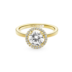 Anel Pandora Redondo Brilhante Halo