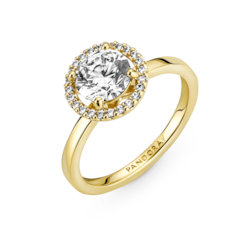 Anel Pandora Redondo Brilhante Halo